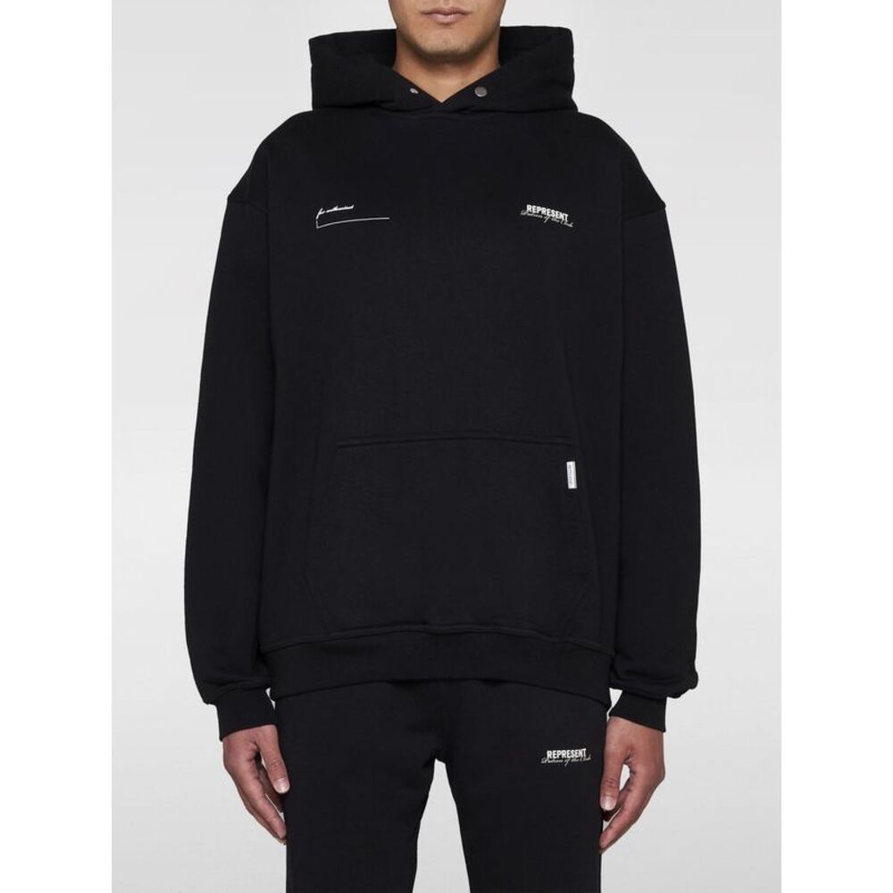Represent Men Cotton Sweatshirt With Logo Represent